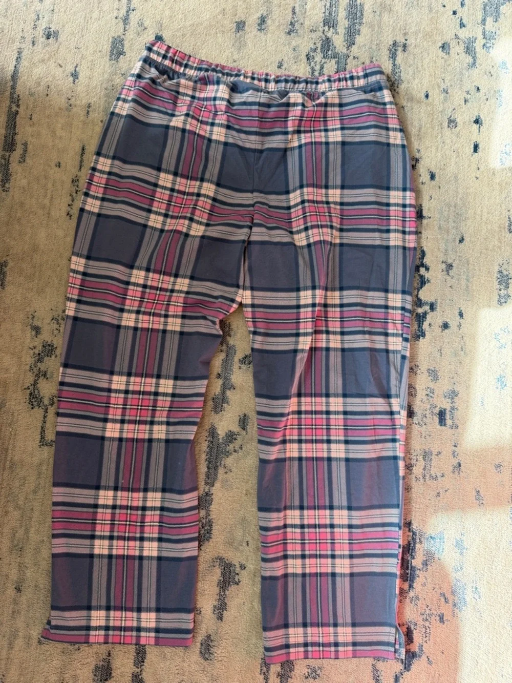 Soma Blue and Pink Plaid Lounge Pants - Picture 4 of 6